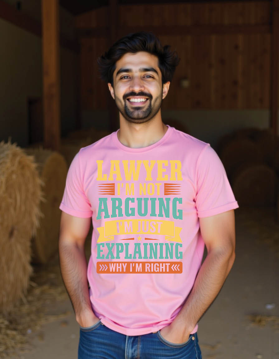 Thumbnail: lawyer i m arguing i m just explaining why i m mens printed graphic t shirt