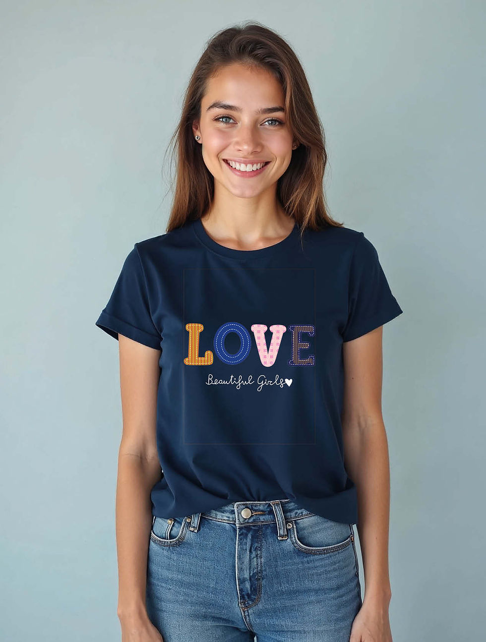 Thumbnail: love beatiful girls Urban Women’s Printed Graphic Streetwear T-Shirt – Hot Deal