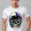 Thumbnail: skull with american helmet mens printed graphic t shirt