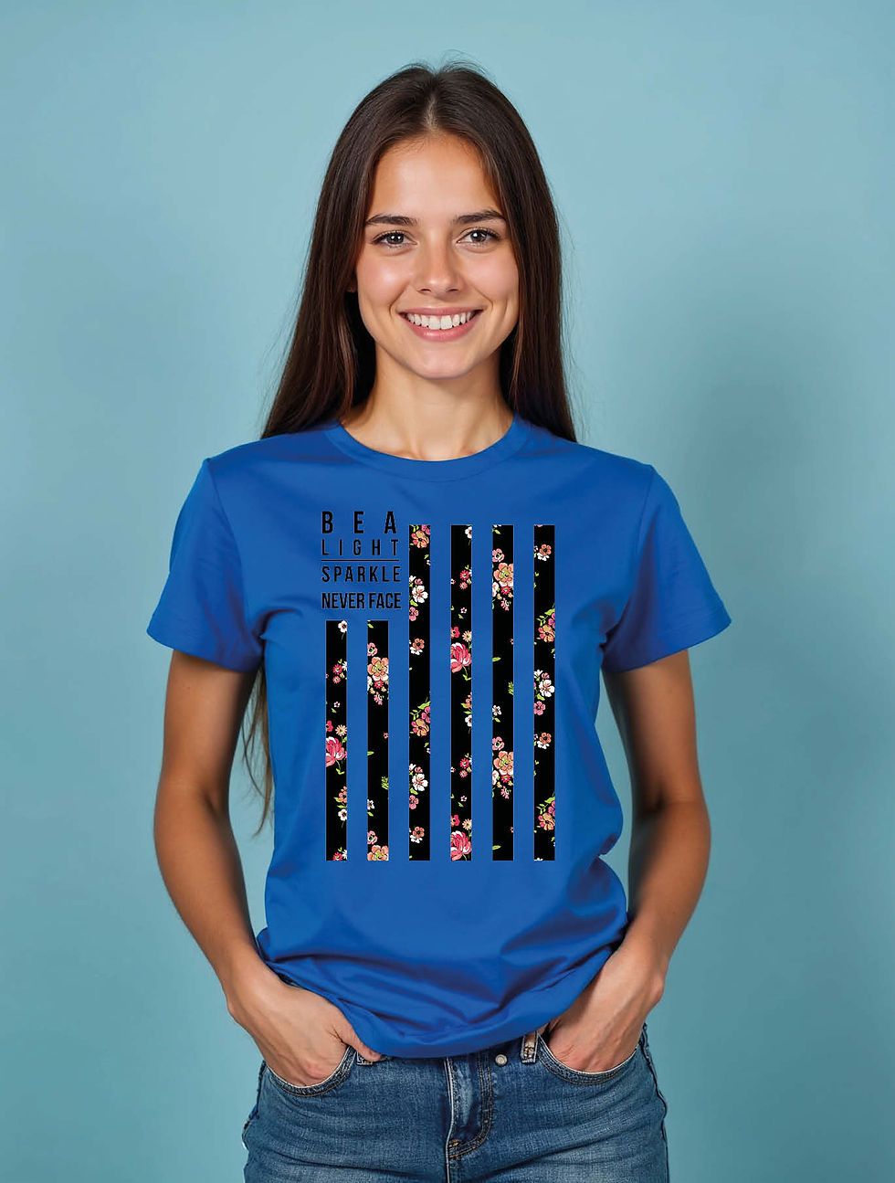 Thumbnail: bea light sparkle never face Modern Women’s Printed Graphic T-Shirt – Hot Deal