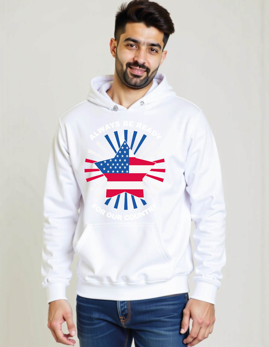 Thumbnail: always be ready Stylish Men’s Streetwear Hoodie – Casual Streetwear Fashion