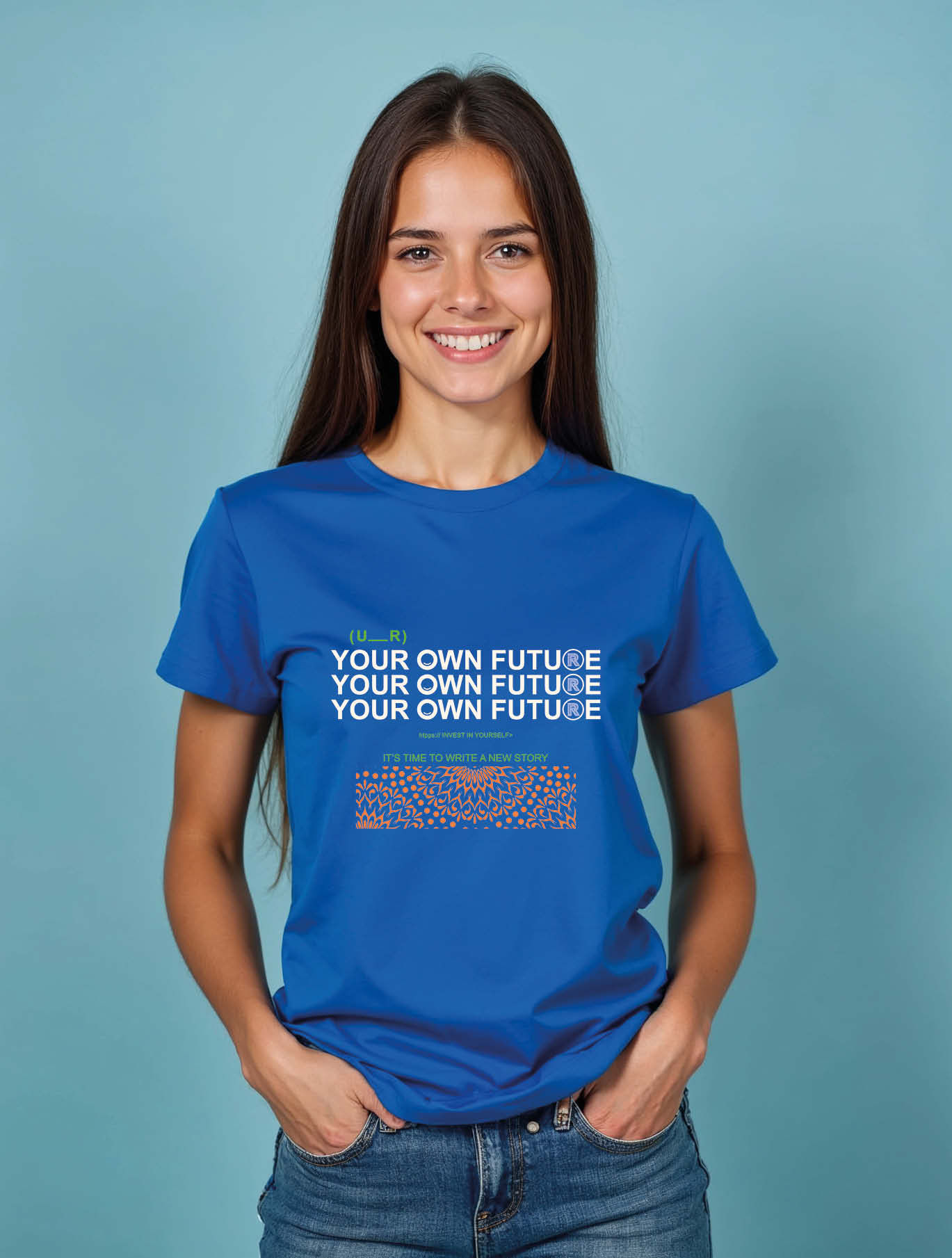 your own future it's time to write a new story Stylish Women’s Graphic T-Shirt
