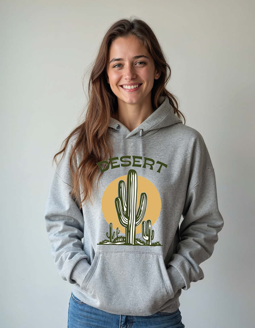 Thumbnail: desert Classic Unisex Graphic Printed Hoodies for mens & womens