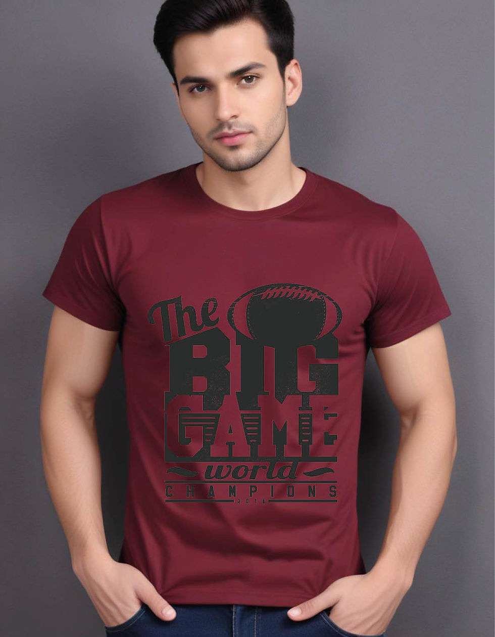 Thumbnail: big game world champions mens printed graphic t shirt