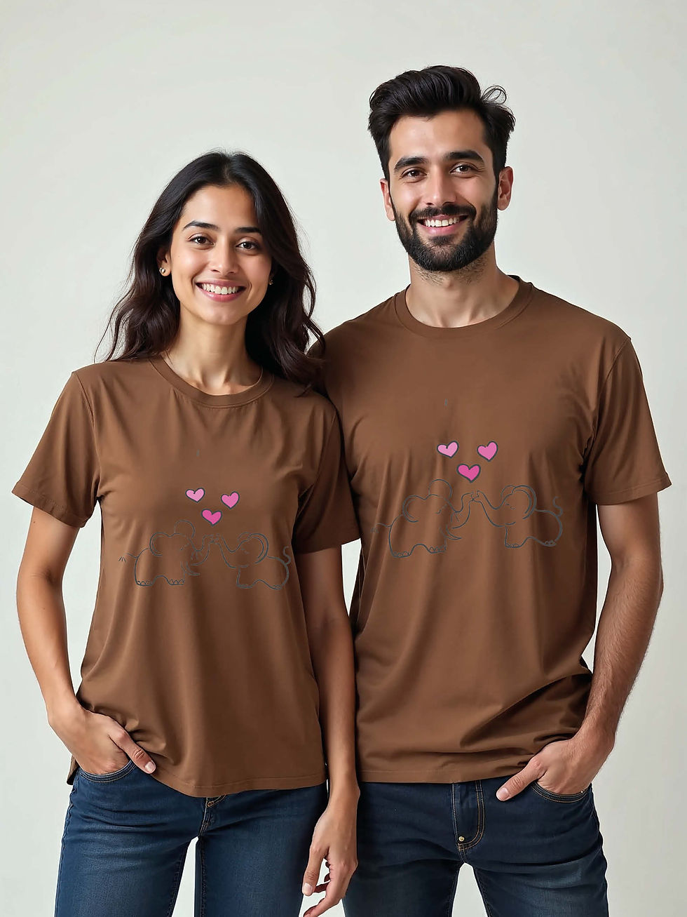 Valentine’s Cartoon Couple Matching Tee Lovers Edition – Best Price