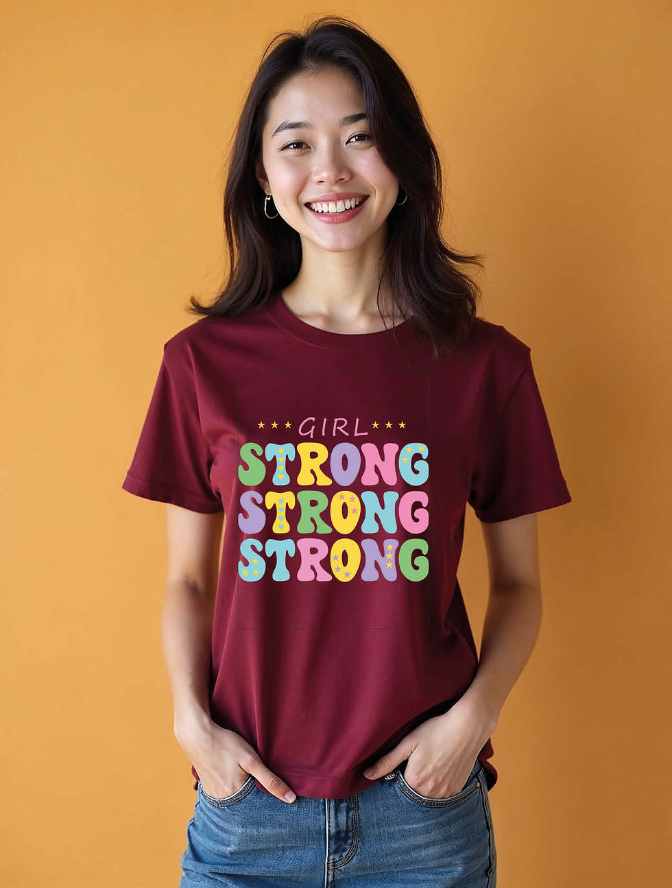 Thumbnail: girl strong Casual Women’s Printed Graphic Streetwear T-Shirt – Hot Deal