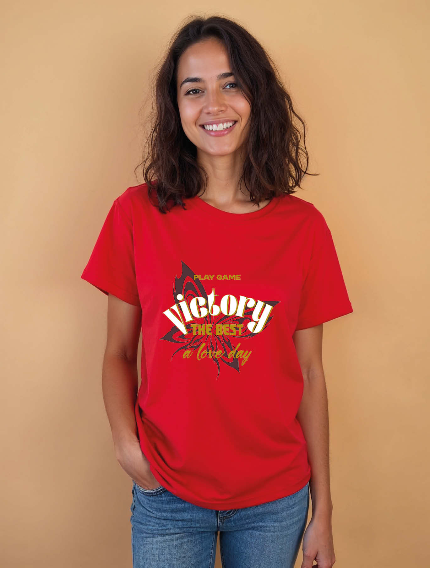 play game victory the best a love dayTrendy Women’s graphic T-Shirt