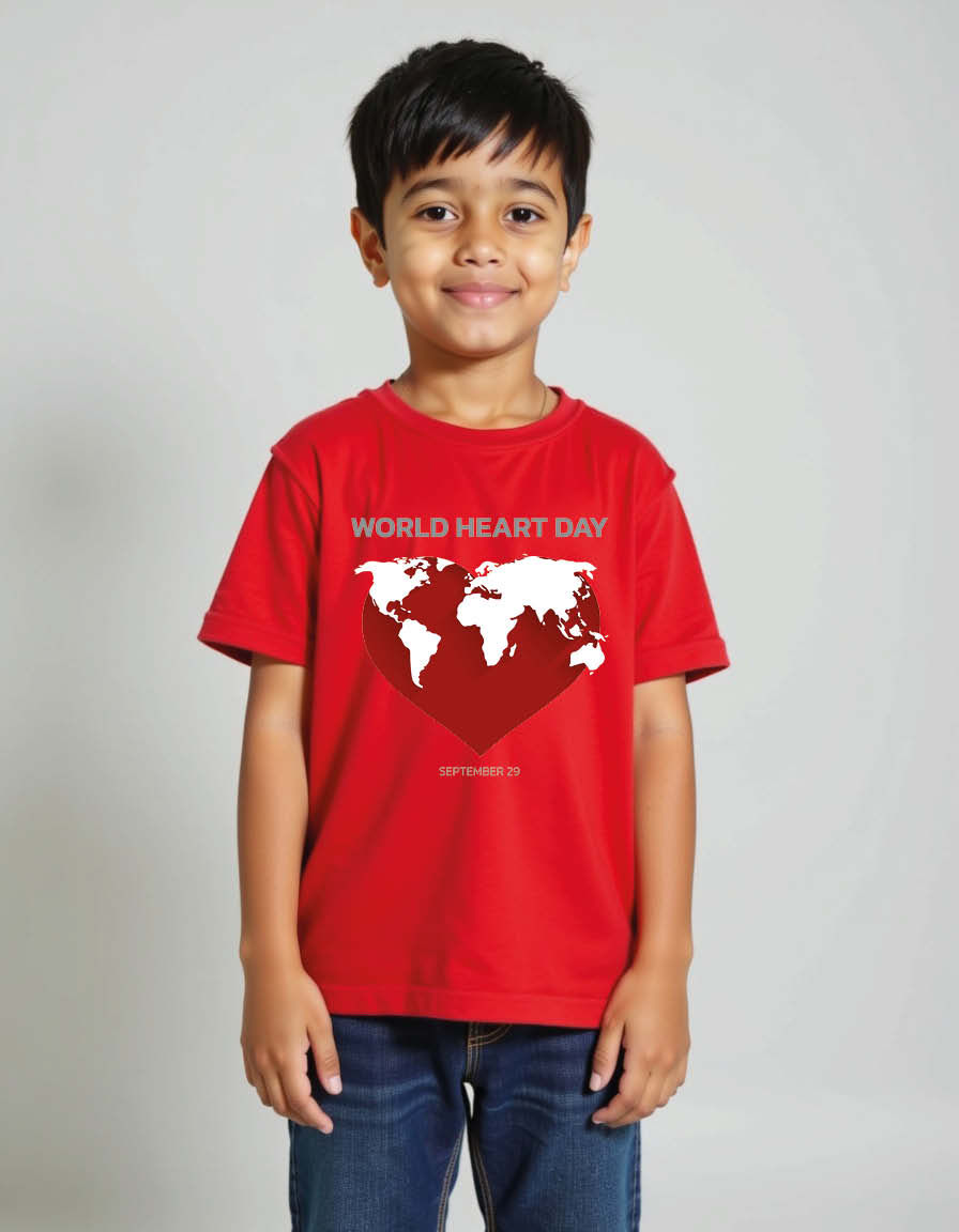Thumbnail: world heart day Unisex printed graphic t shirt