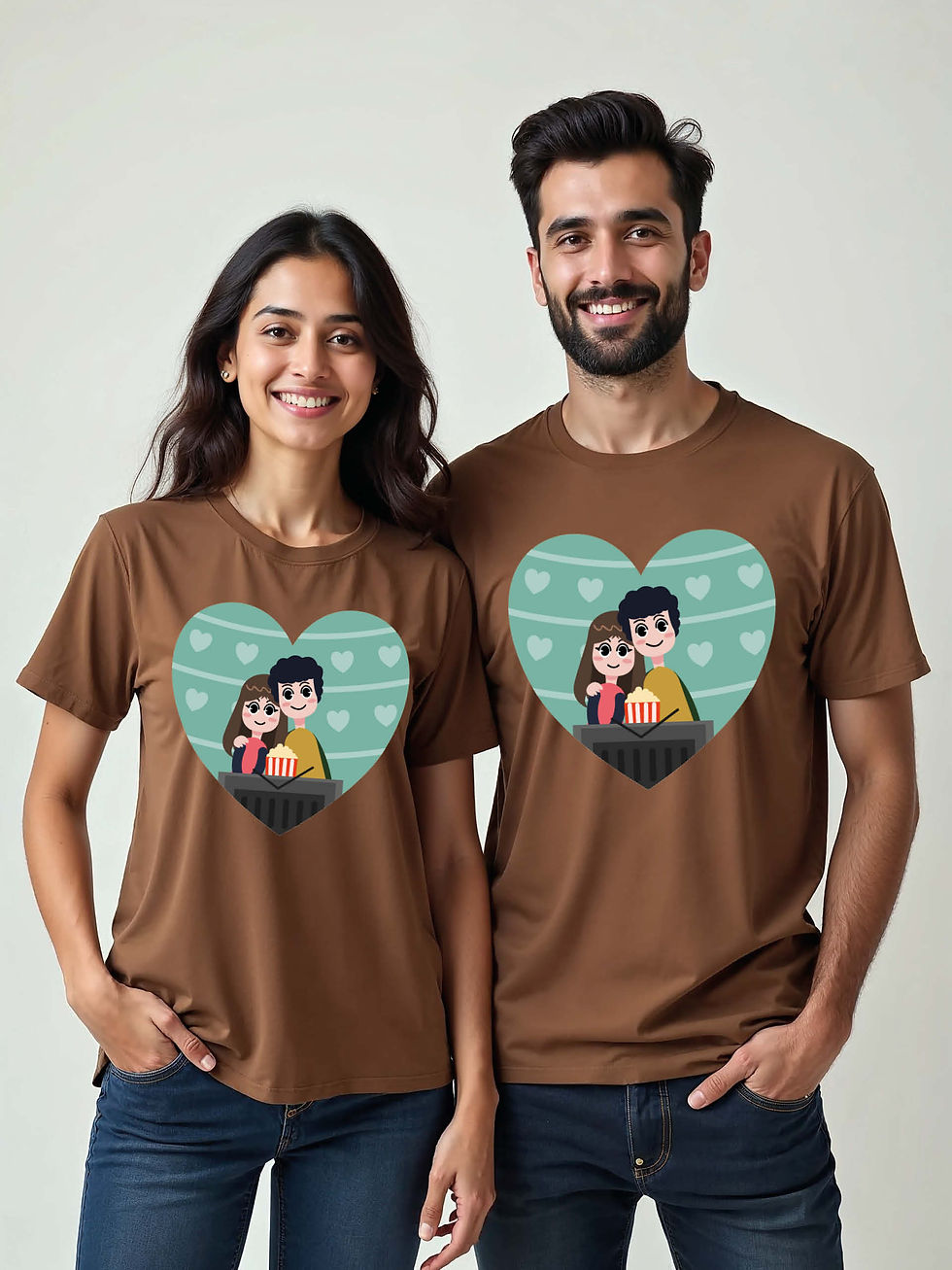 Thumbnail: Couple Goals Cartoon Couple Matching Tee Lovers Edition – Fast Delivery