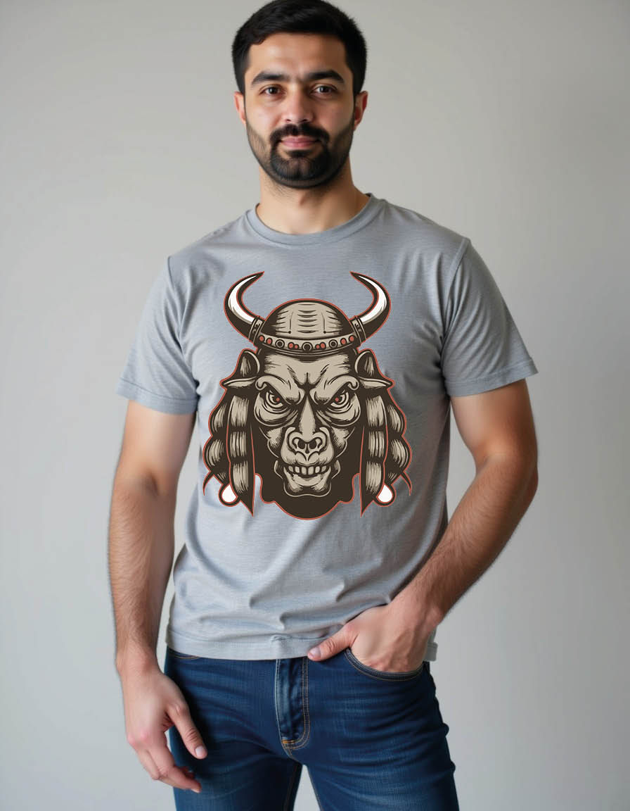 Thumbnail: camel king39s head mens printed graphic t shirt