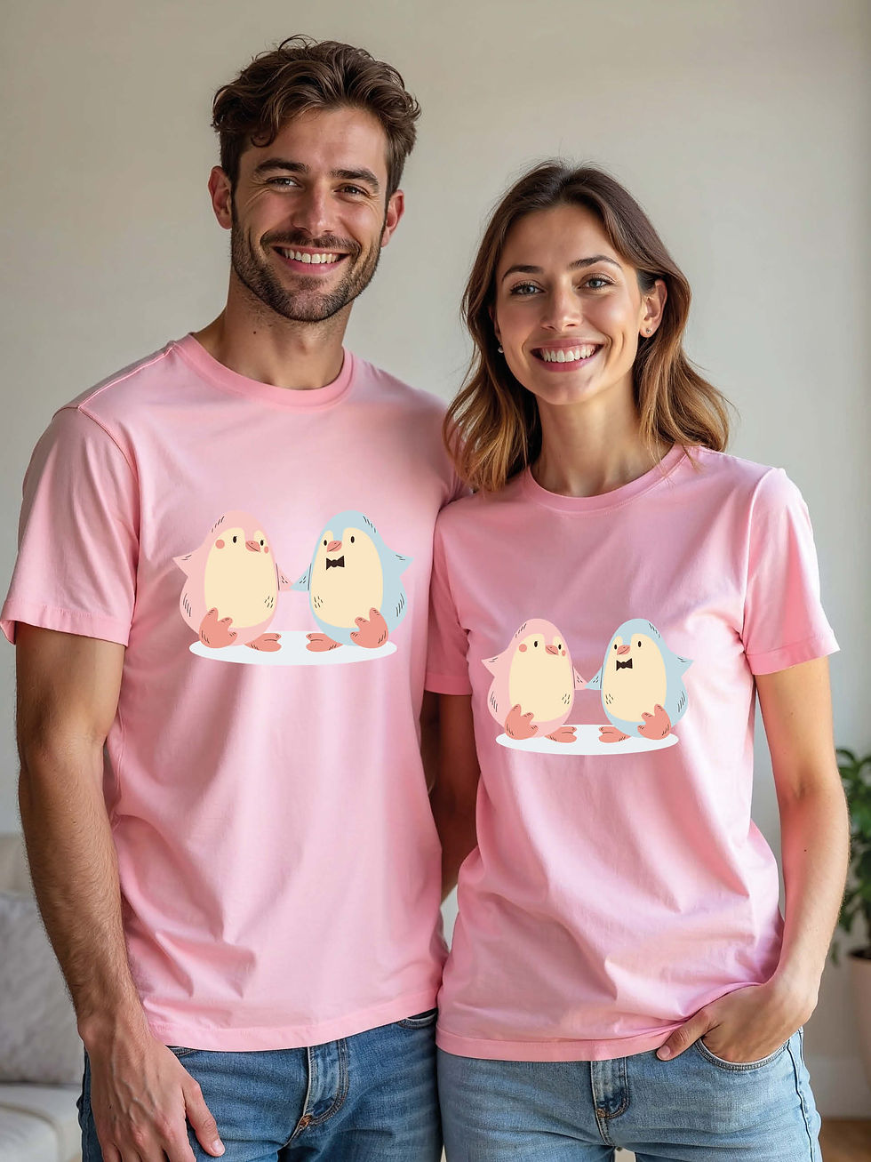Thumbnail: Valentine’s Animal Couple Matching Tee Lovers Edition – Limited