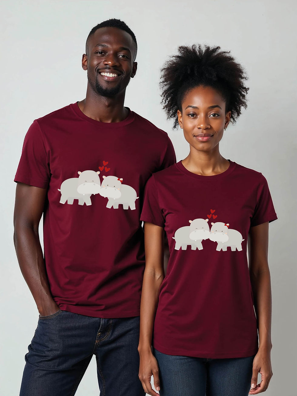 Thumbnail: Stylish Cartoon Couple Matching Tee Lovers Edition – Shop Now