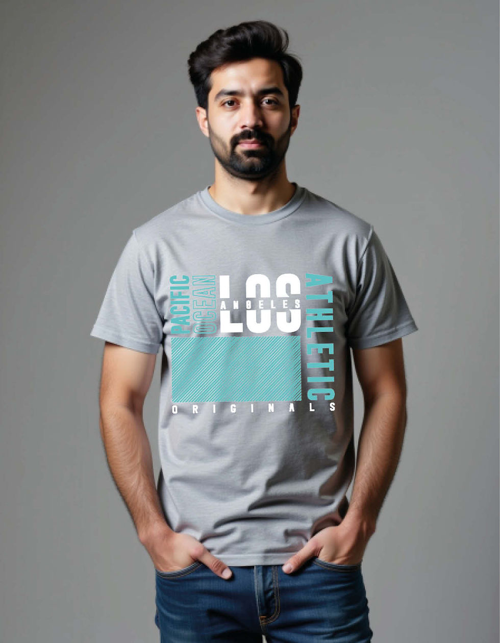 pacific ocean loo athietic  printed T-Shirt for All ages