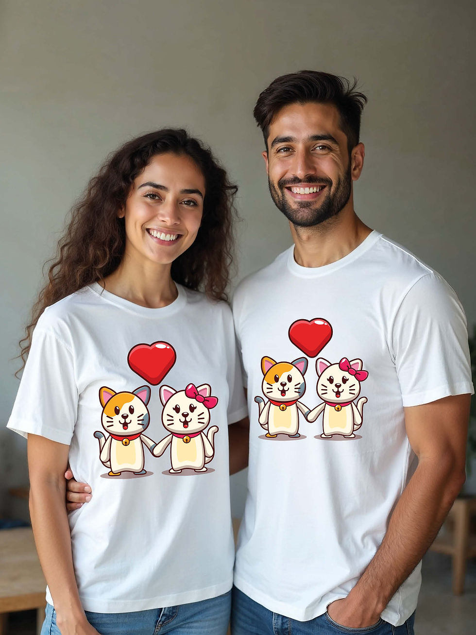 Thumbnail: Trendy Animal Couple Matching Tee Lovers Edition – Sale