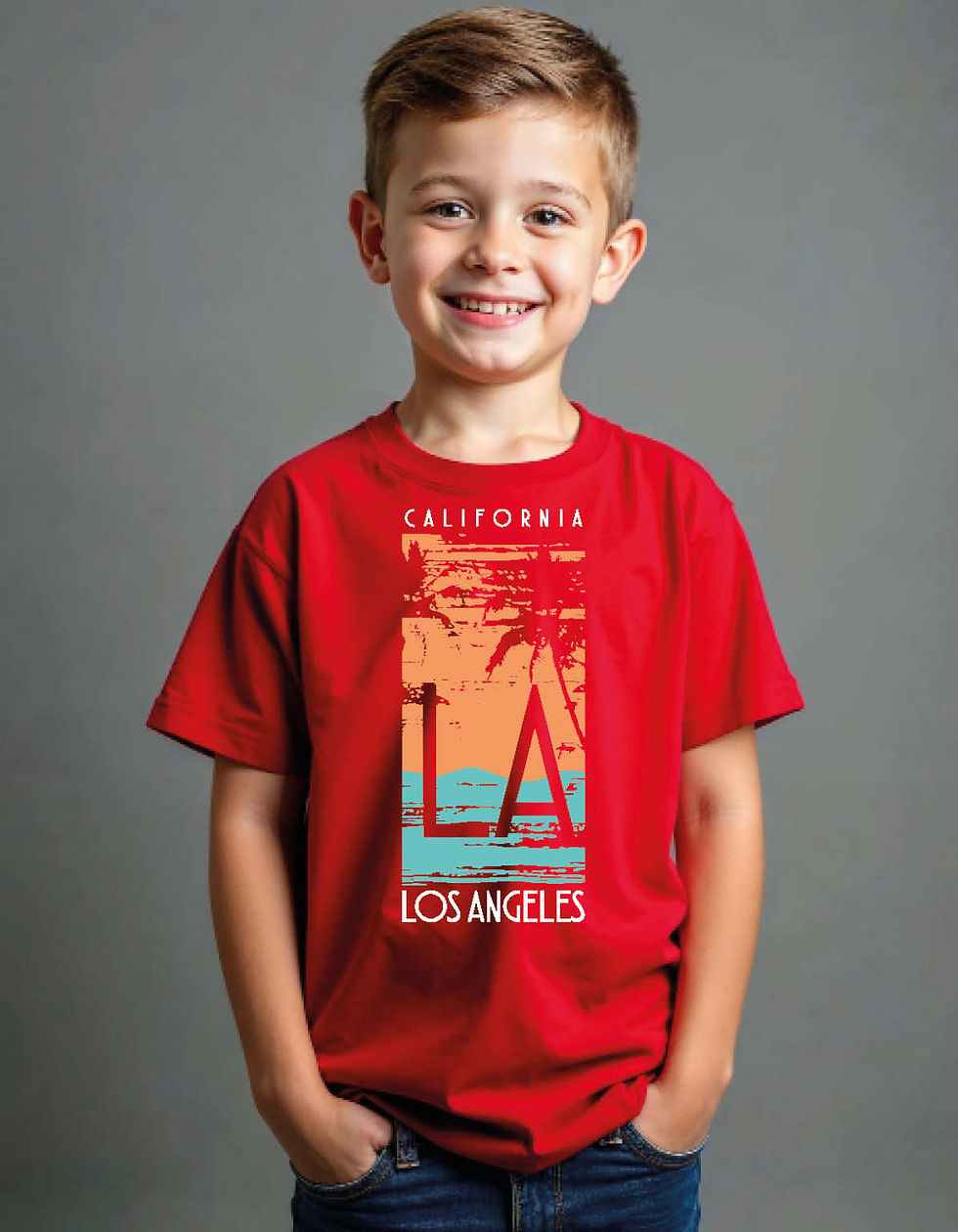 Thumbnail: california los angeles printed T-Shirt for All ages