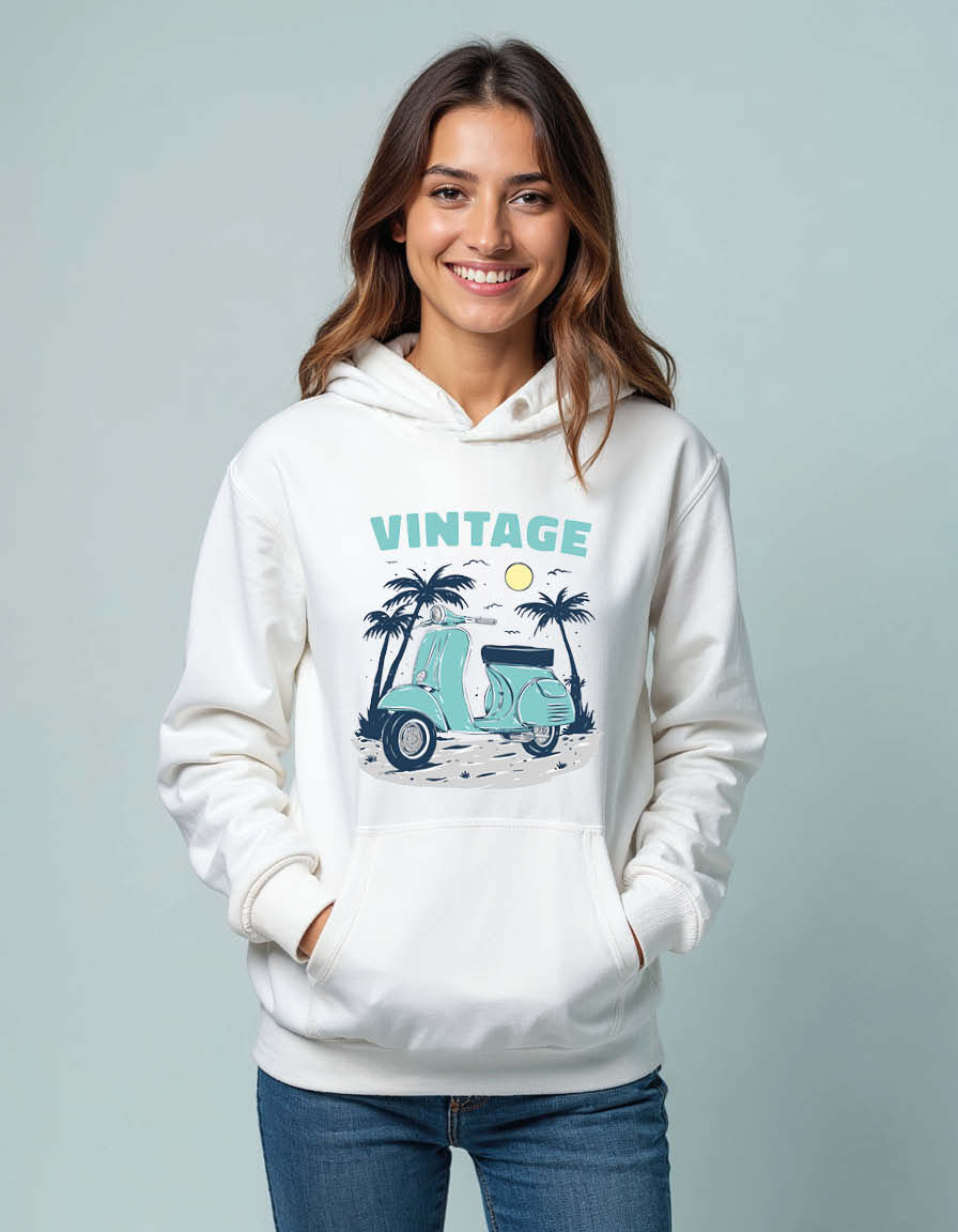 Thumbnail: vintage motorcycle Unisex Graphic Printed Hoodies for mens & womens