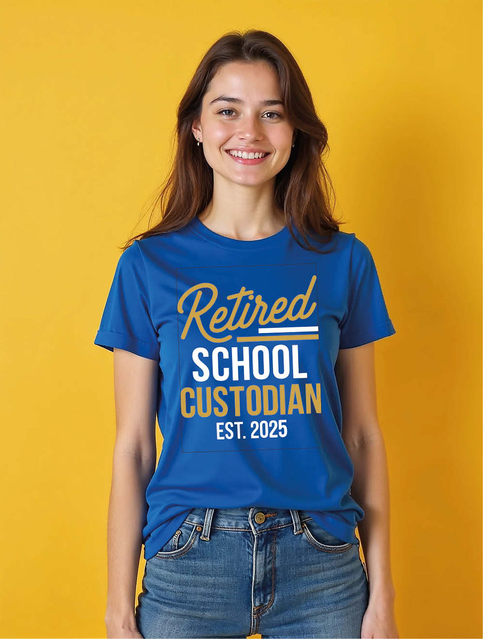Thumbnail: Retired school custodian Classic Women’s Typography T-Shirt – Best Price