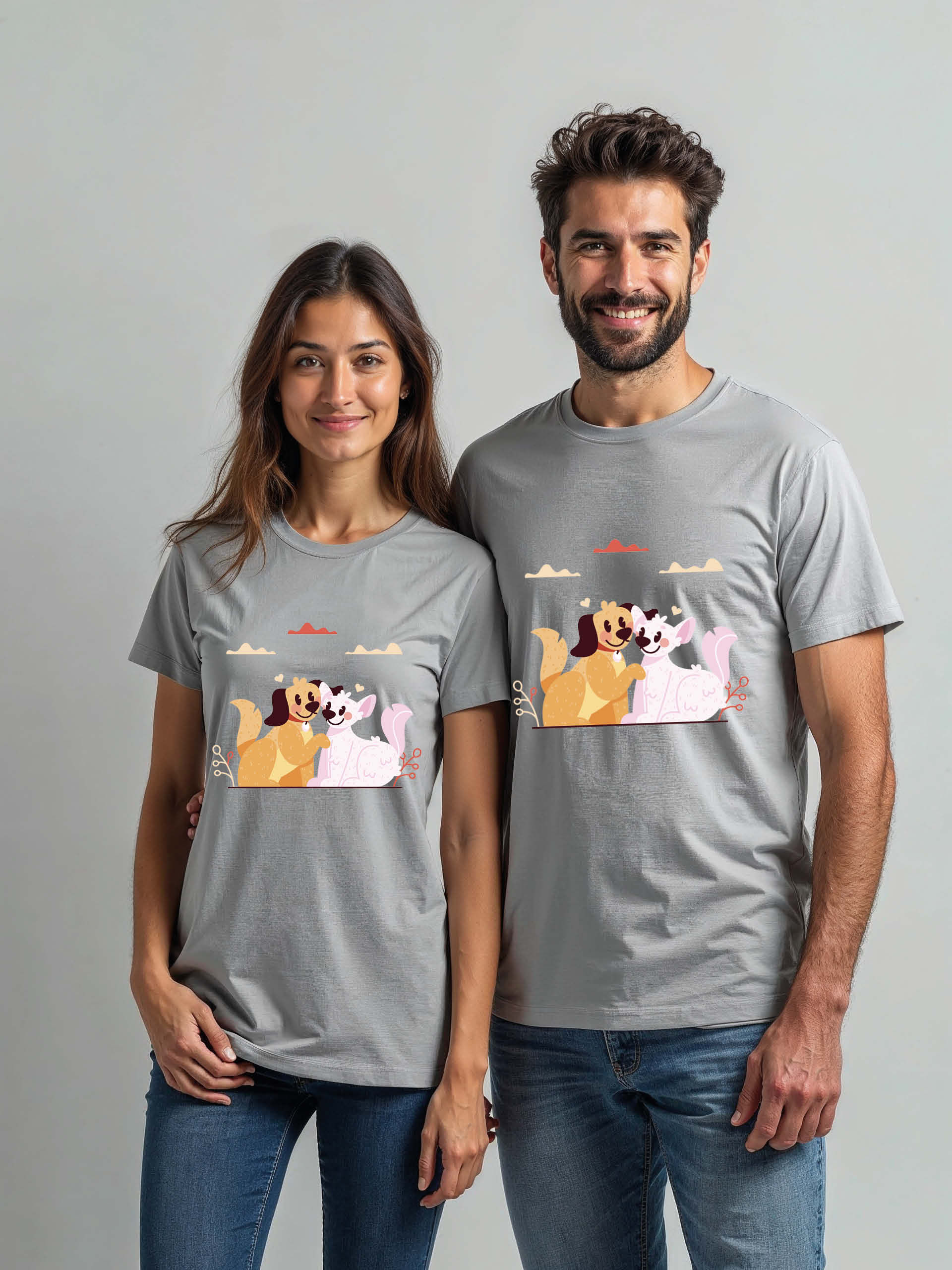 Soulmates Cartoon Couple T-Shirt Lovers Edition – Discount Offer