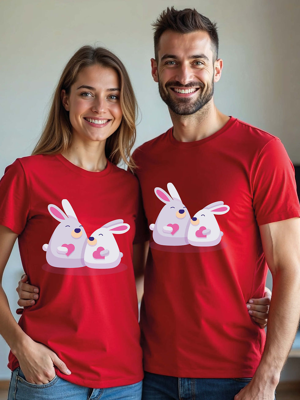 Thumbnail: Eternal Love Animal Couple Matching Tee Lovers Edition – Best