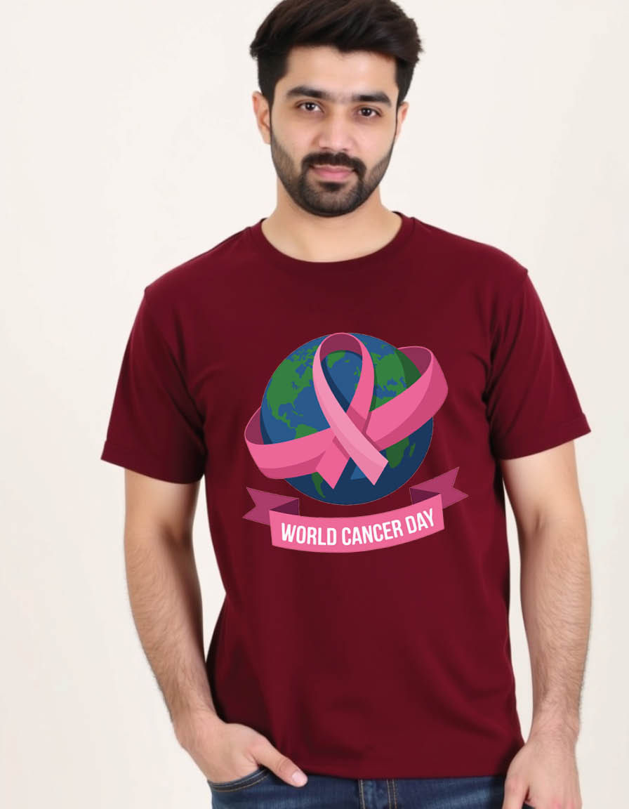 World cancer day Unisex printed graphic t shirt