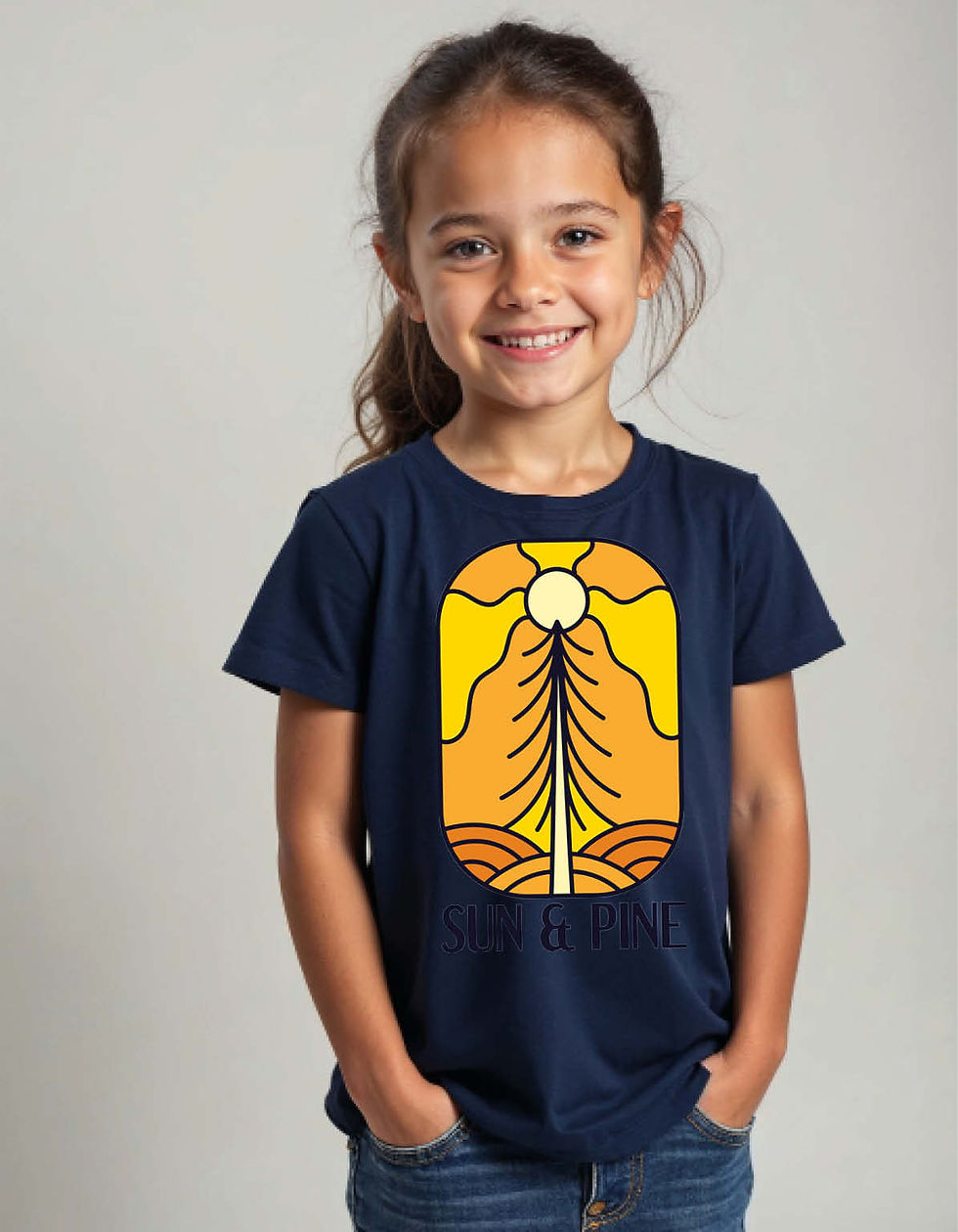 Thumbnail: sun and pine Unisex Printed T-Shirt for All