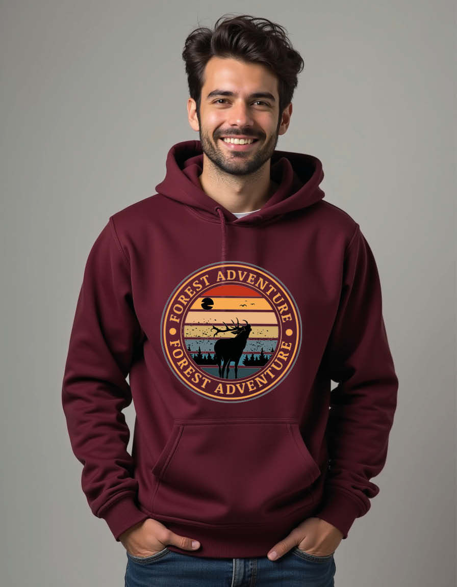 Thumbnail: Forest adventure Unisex Printed Graphic Hoodies For mens and womens
