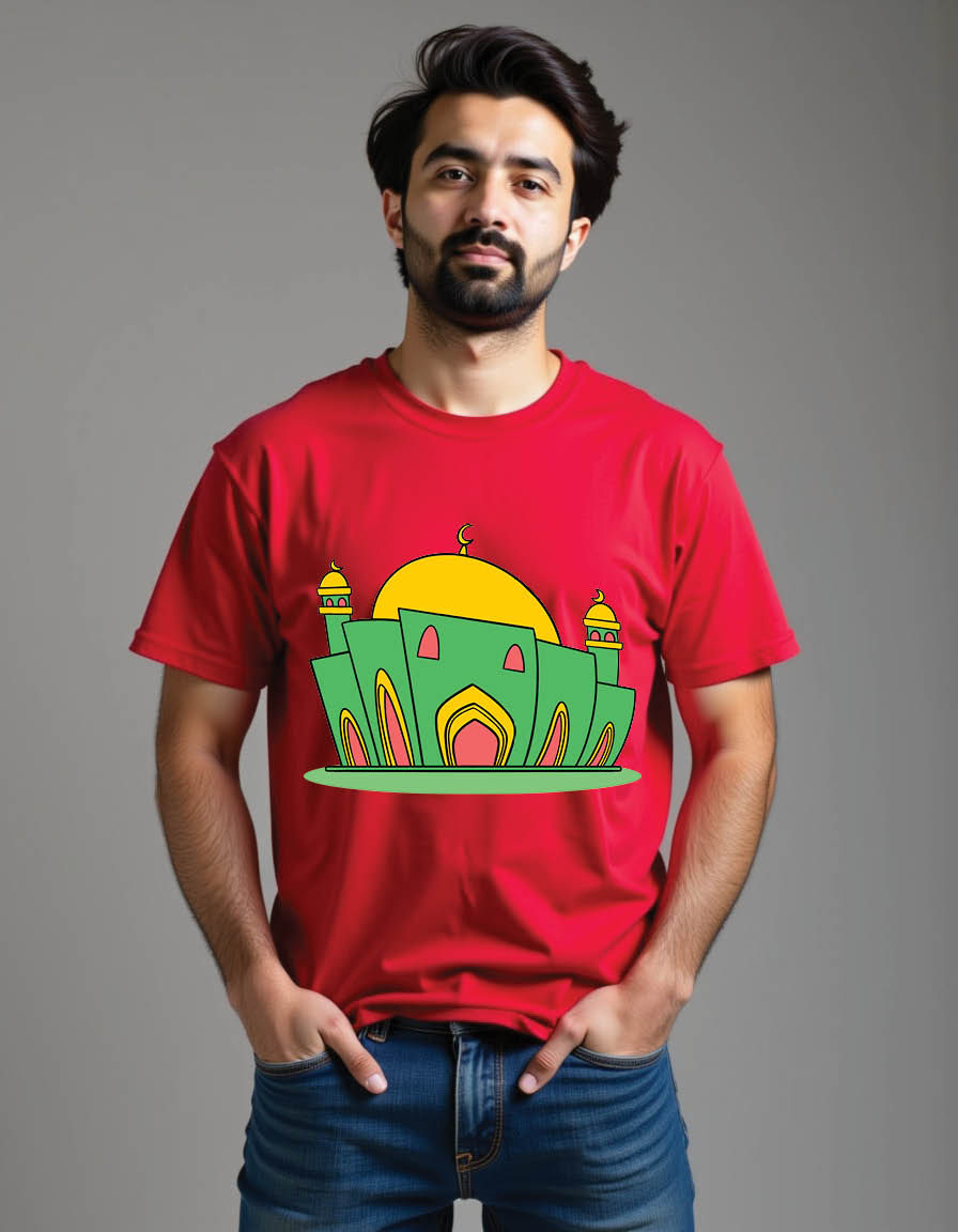 Thumbnail: happy eid mubarak mens printed graphic t shirt