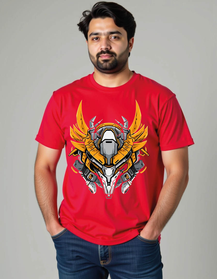 Thumbnail: defense robot strongest head mens printed graphic t shirt