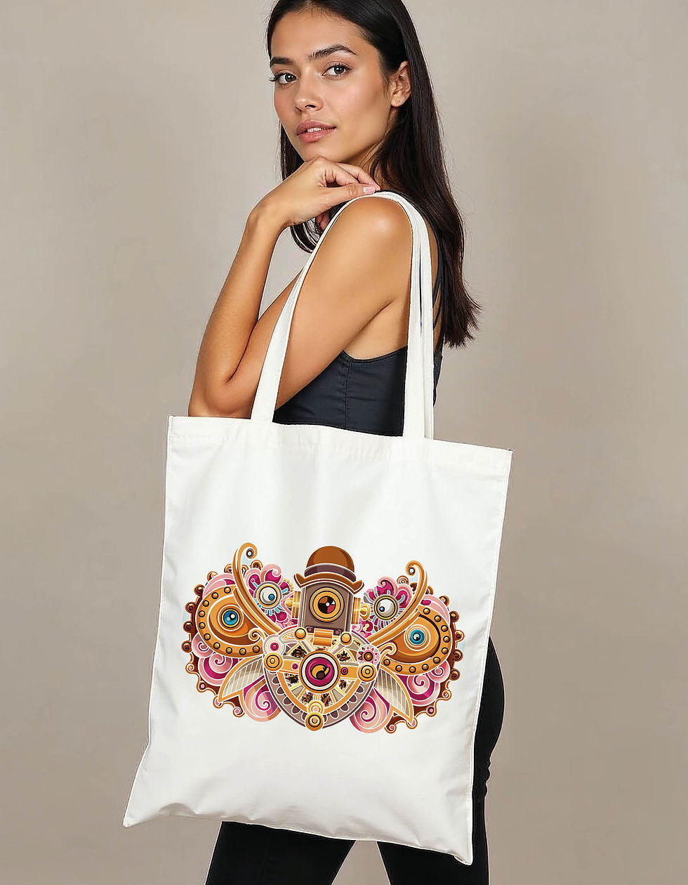 Abstract Art Tote Printed Bag – Stylish Grocery & Shopping Bag Best Price