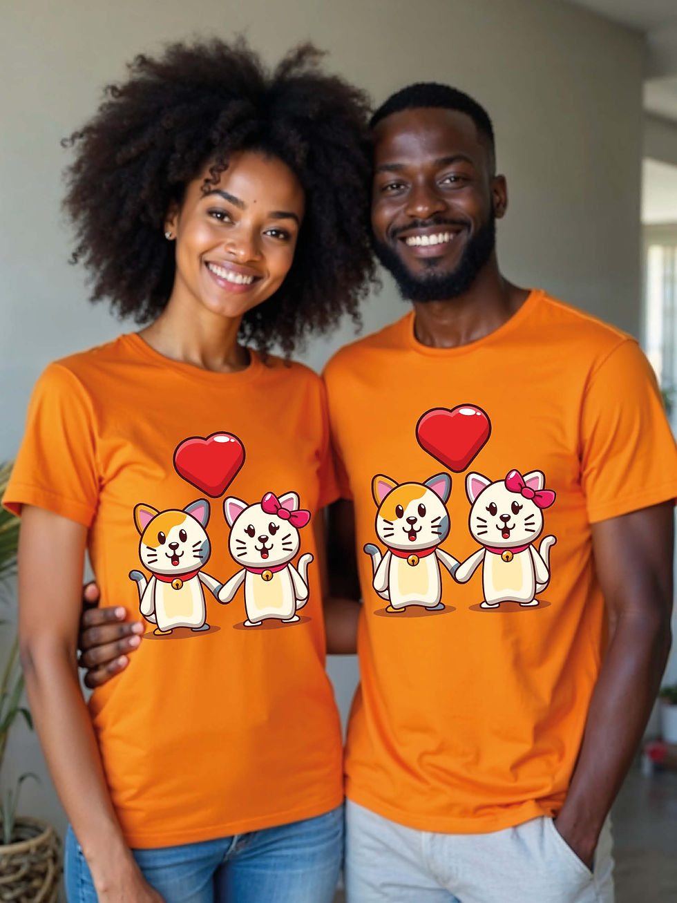 Thumbnail: Trendy Animal Couple Matching Tee Lovers Edition – Sale