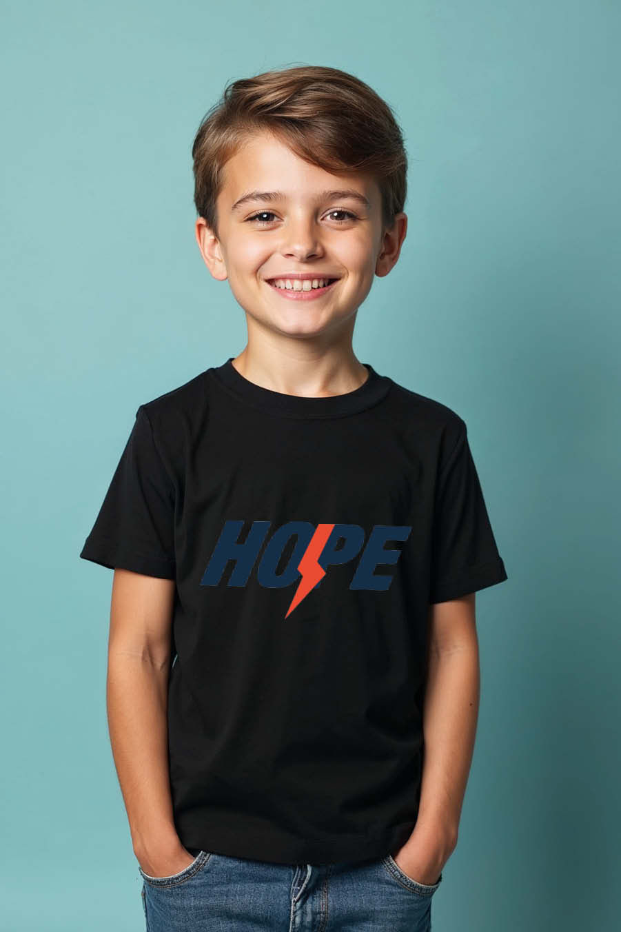 Thumbnail: hope Premium Casual Kids Printed T-Shirt – Illustration Print Design
