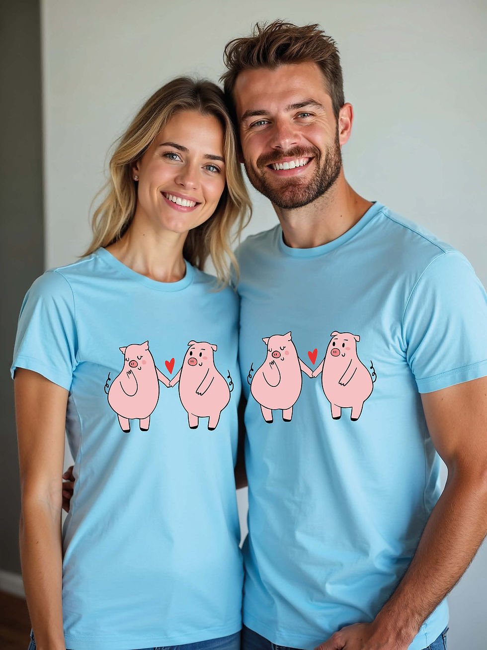 Thumbnail: Cute Animal Couple Matching Tee Lovers Edition – Limite