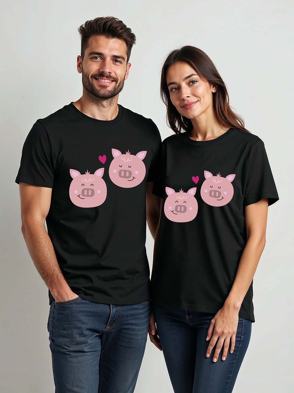 Thumbnail: Eternal Love Cartoon Couple T-Shirt Lovers Edition – Premium Quality