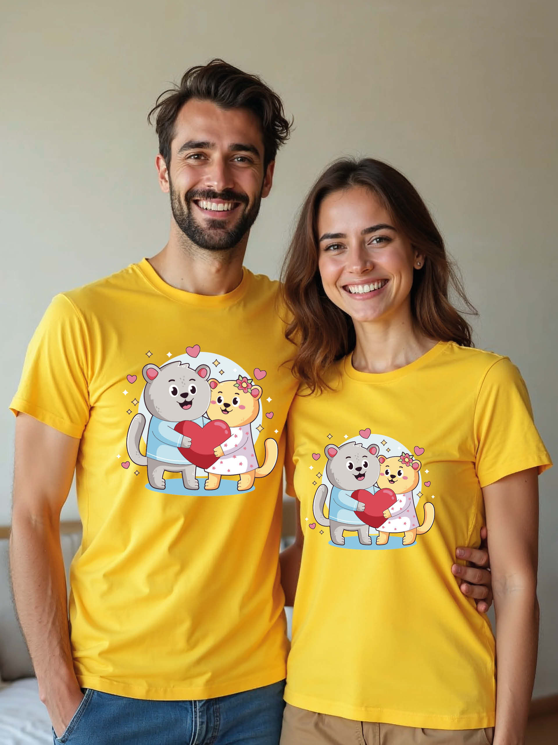 Anniversary Animal Couple T-Shirt Lovers Edition – Discount Offer