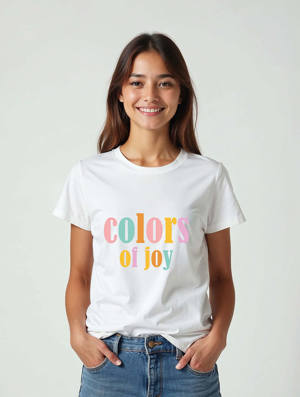 Thumbnail: Colors of joy Stylish Women’s Quote T-Shirt – Best Price