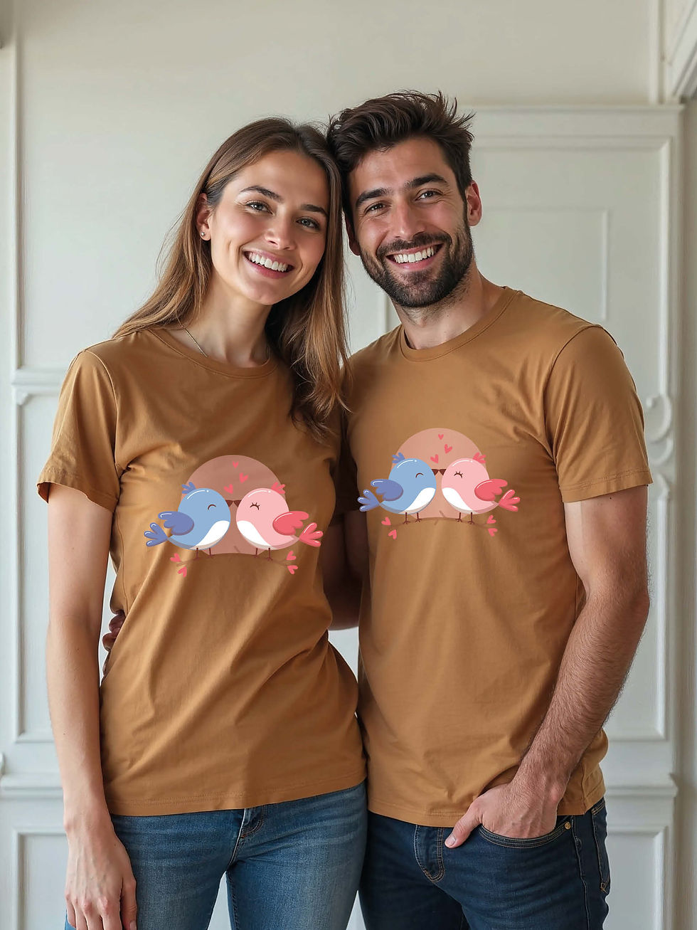 Thumbnail: Romantic Animal Couple T-Shirt Lovers Edition – Discount Offer