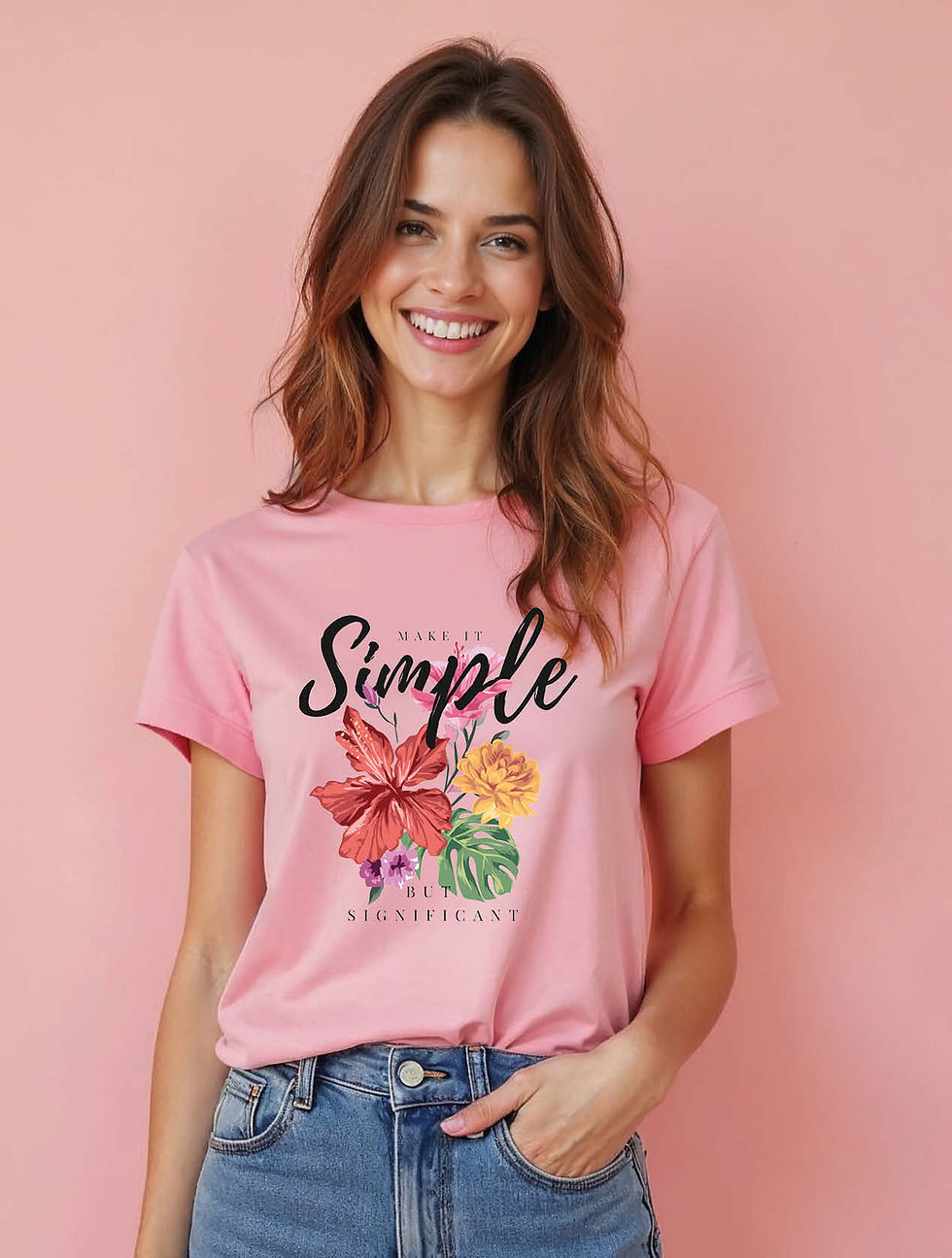 Thumbnail: simple Classic Women’s Graphic Stylish Printed  T-Shirt – Shop Now