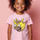 Thumbnail: Silly Googly-Eyed Giraffe Kids Stylish Trendy Printed Tee for Kids – Typography