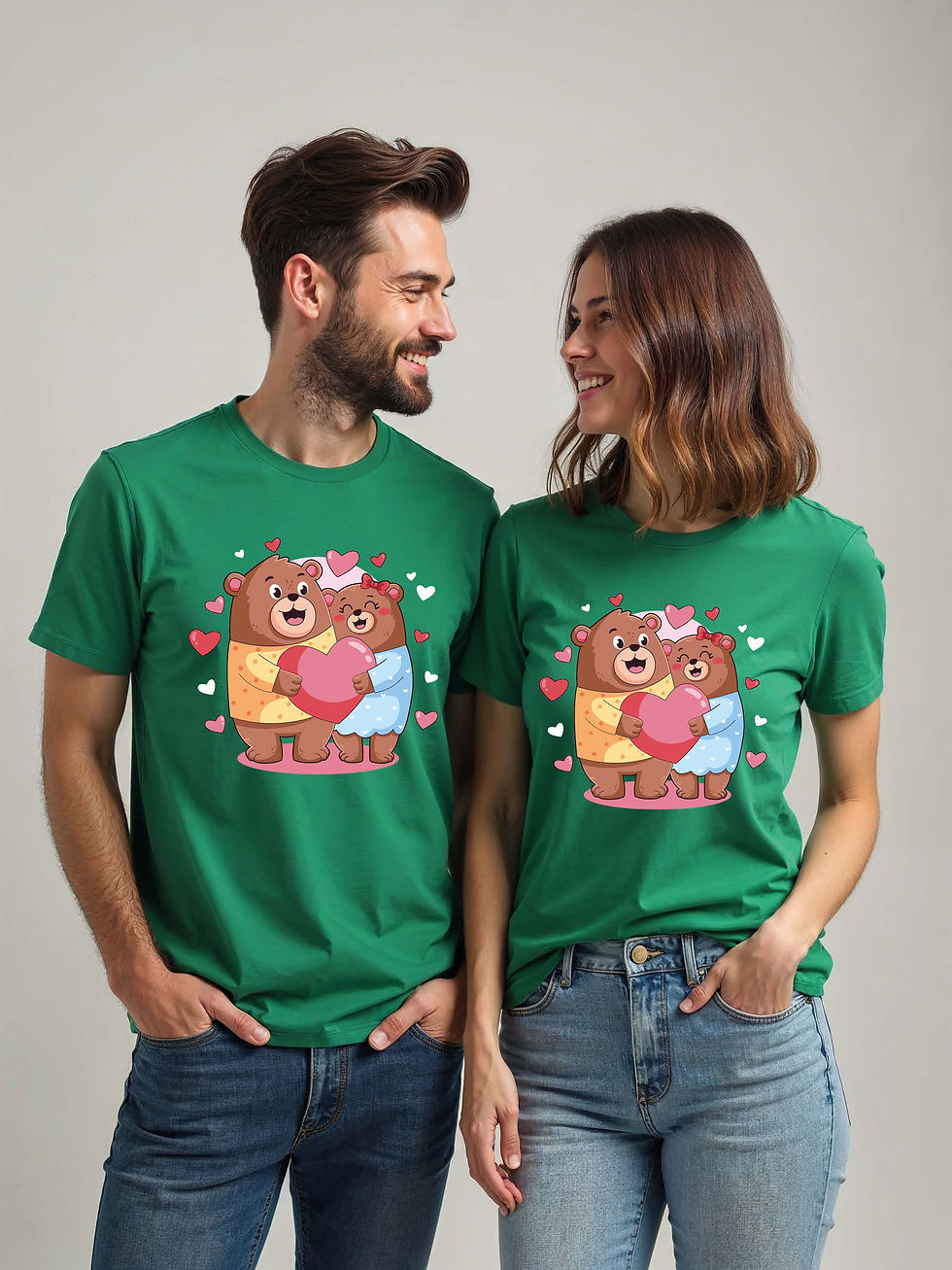 Thumbnail: Soulmates Cartoon Couple T-Shirt Lovers Edition – Premium Quality