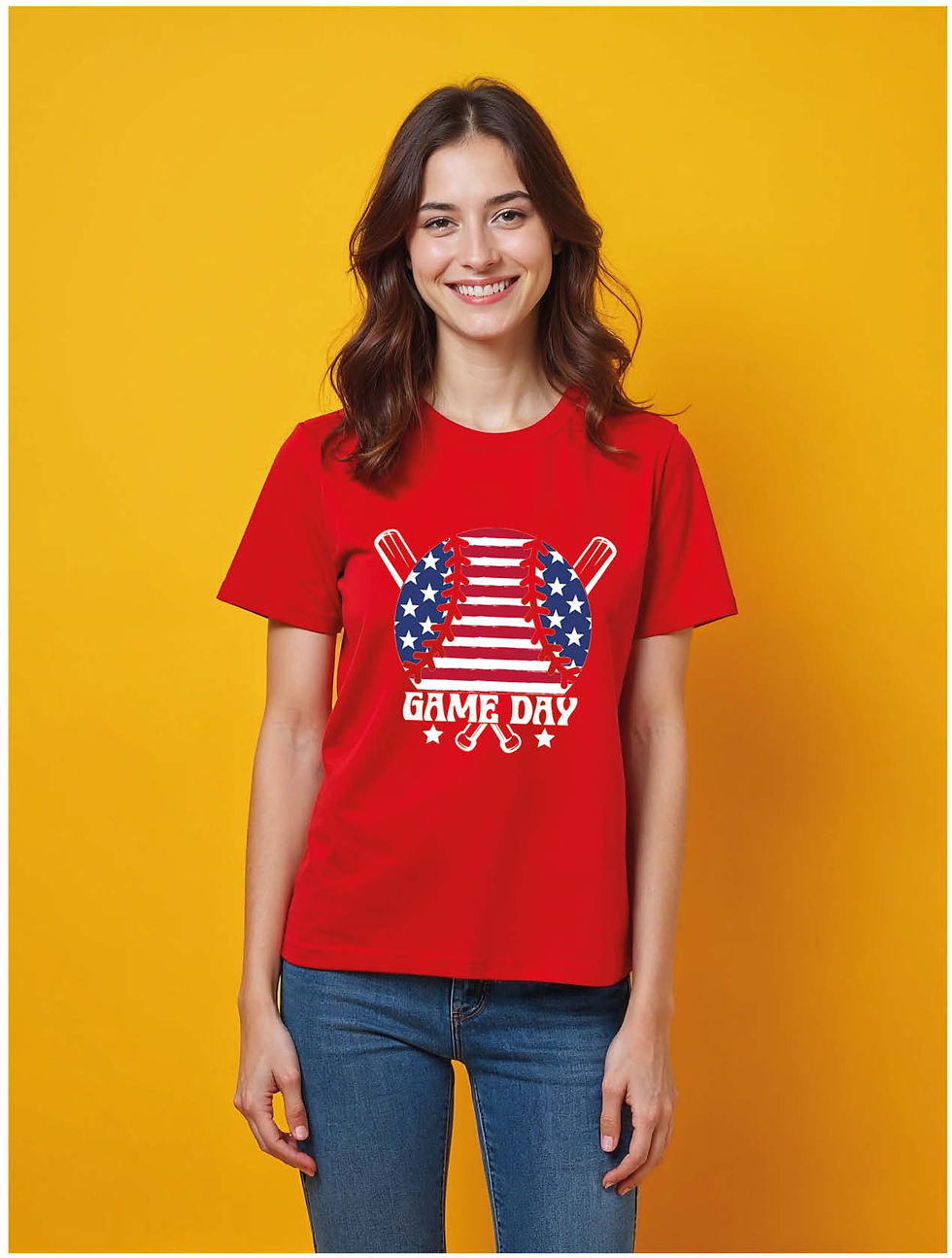 Thumbnail: game day Classic Women’s Printed Graphic Streetwear T-Shirt – Limited Stock