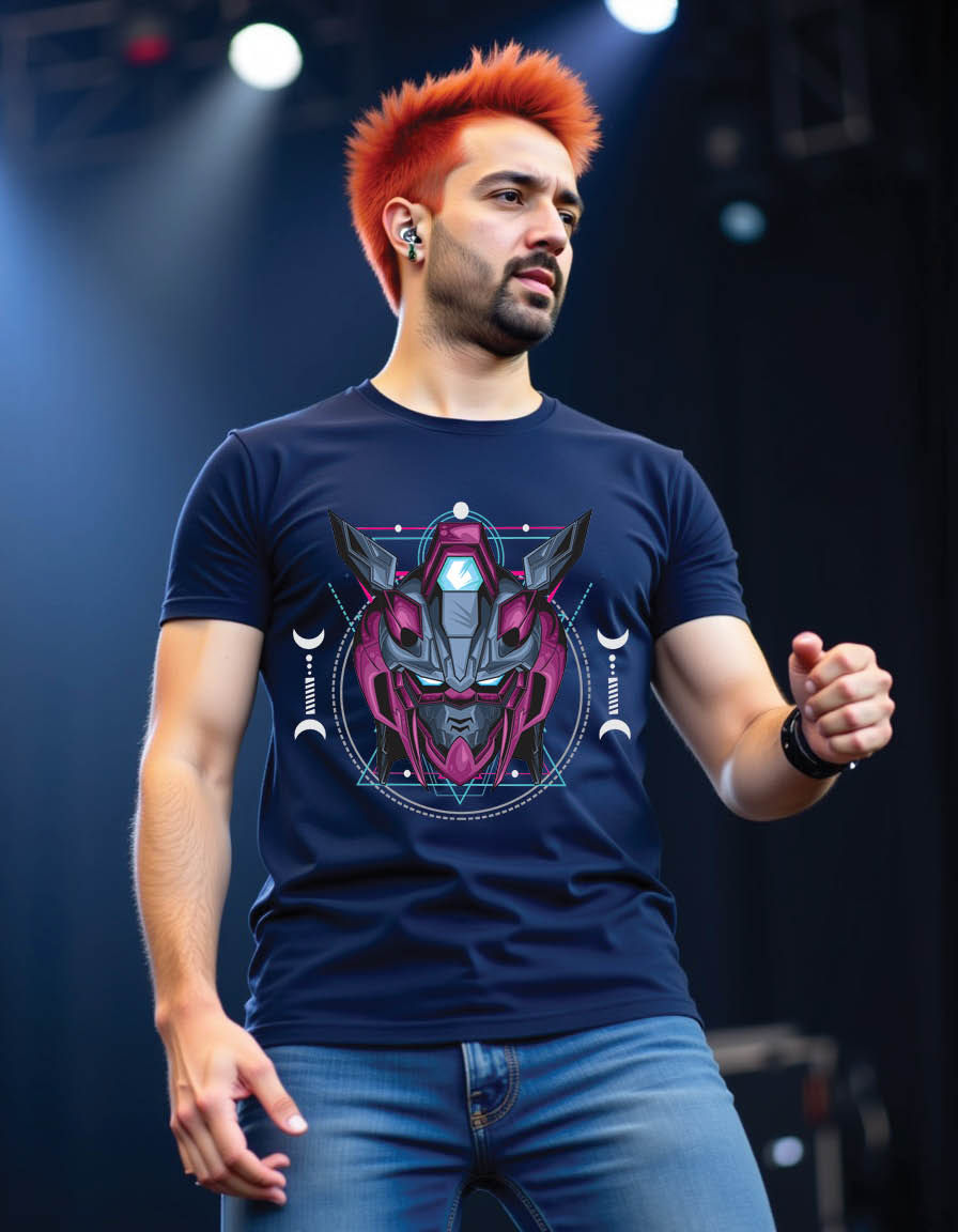 Thumbnail: killer purple robot mens printed graphic t shirt