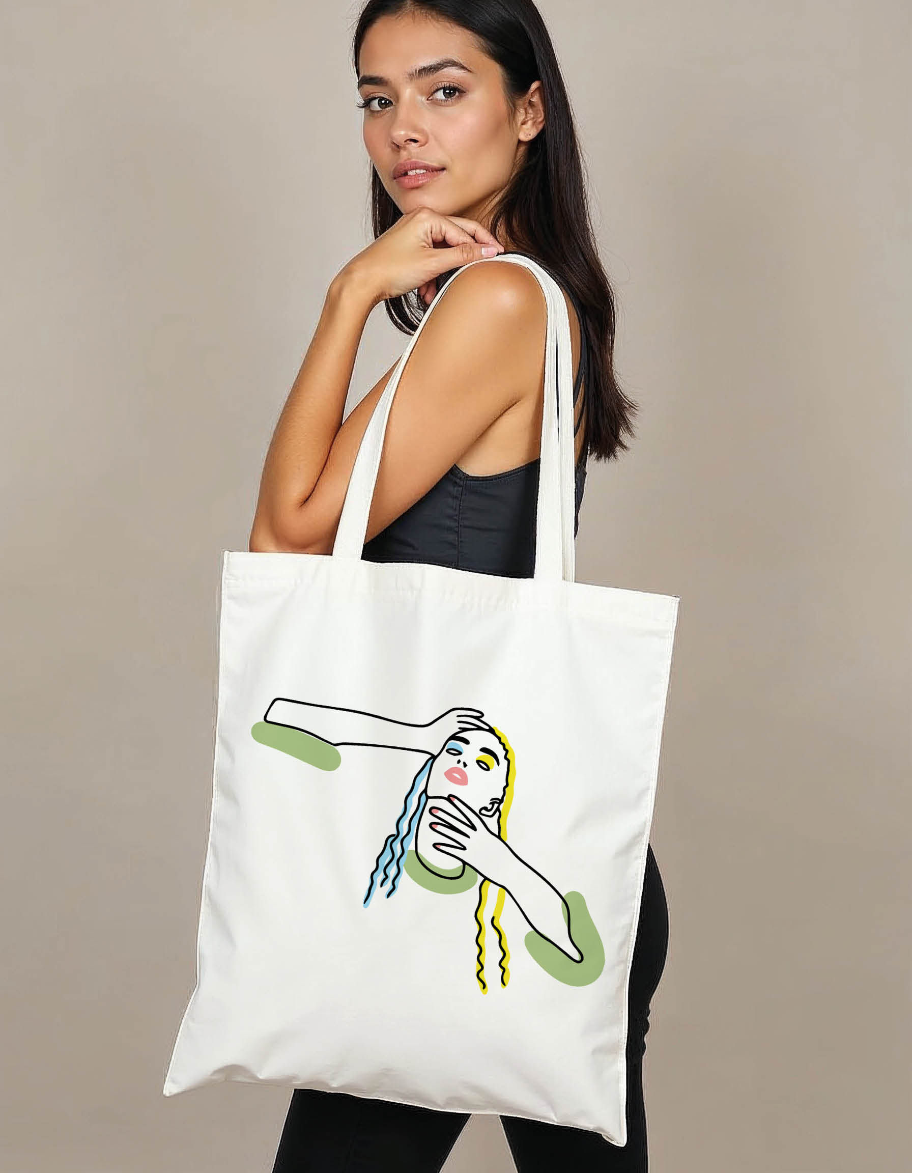 Abstract Art Tote Printed Bag – Perfect Gift Idea Premium Quality