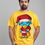 Thumbnail: four little cute santa hand drawn style mens printed graphic t shirt