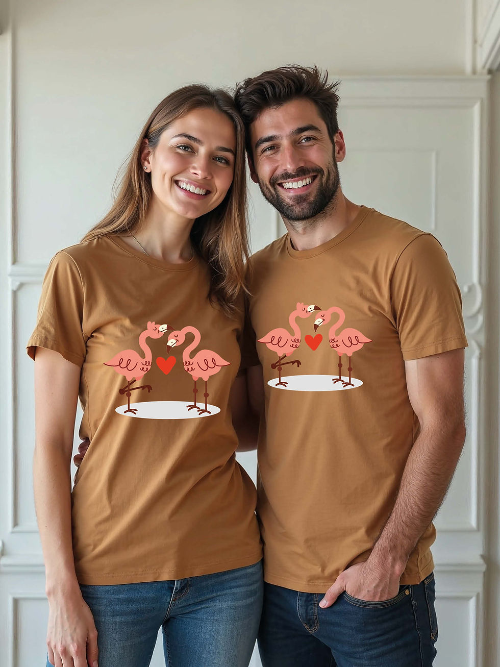 Thumbnail: Valentine’s Animal Couple T-Shirt Lovers Edition – Premium
