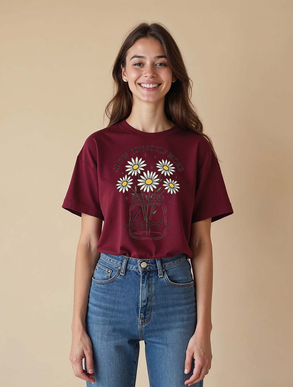 Thumbnail: show yourself more love Classic Women’s Printed Graphic Streetwear T-Shirt