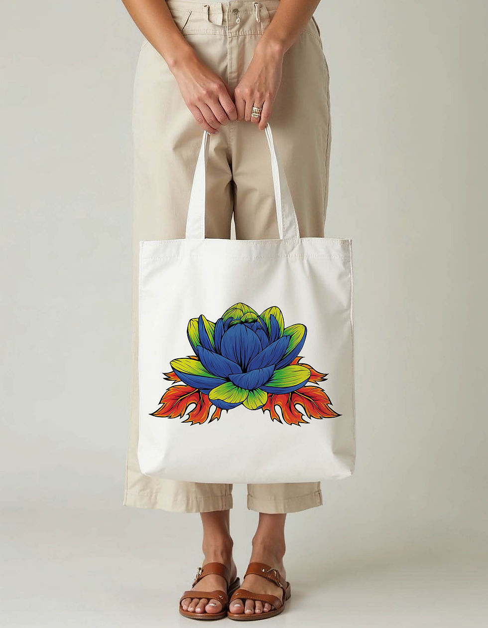 Typography Tote Printed Bag – Stylish Grocery & Shopping Bag Low Price Offer