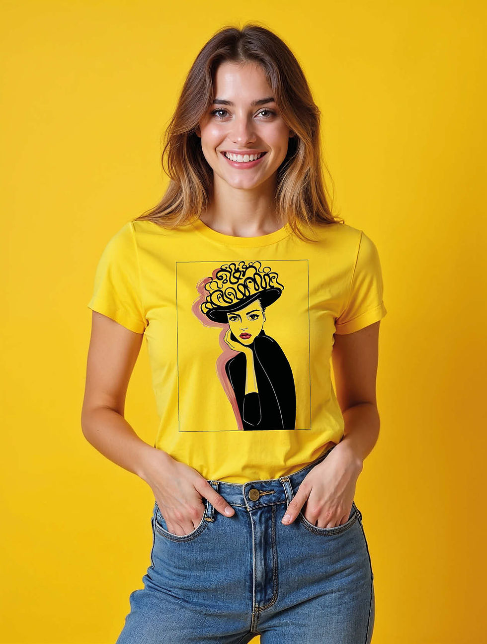 Thumbnail: Avant-Garde Hat  Cool Women’s Grafic Streetwear T-Shirt – Best Price