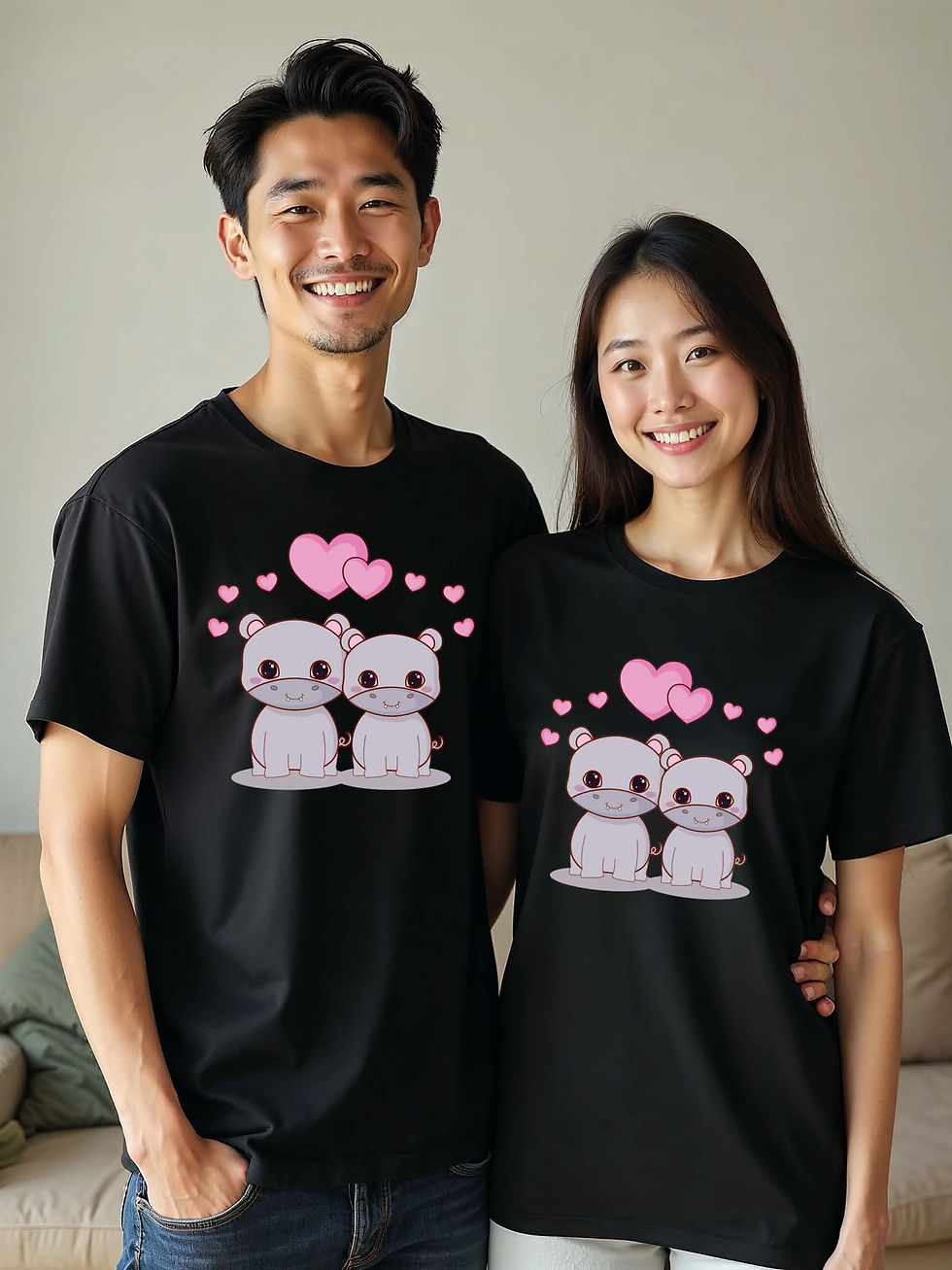 Matching Outfit Animal Couple T-Shirt Lovers Edition – Premium