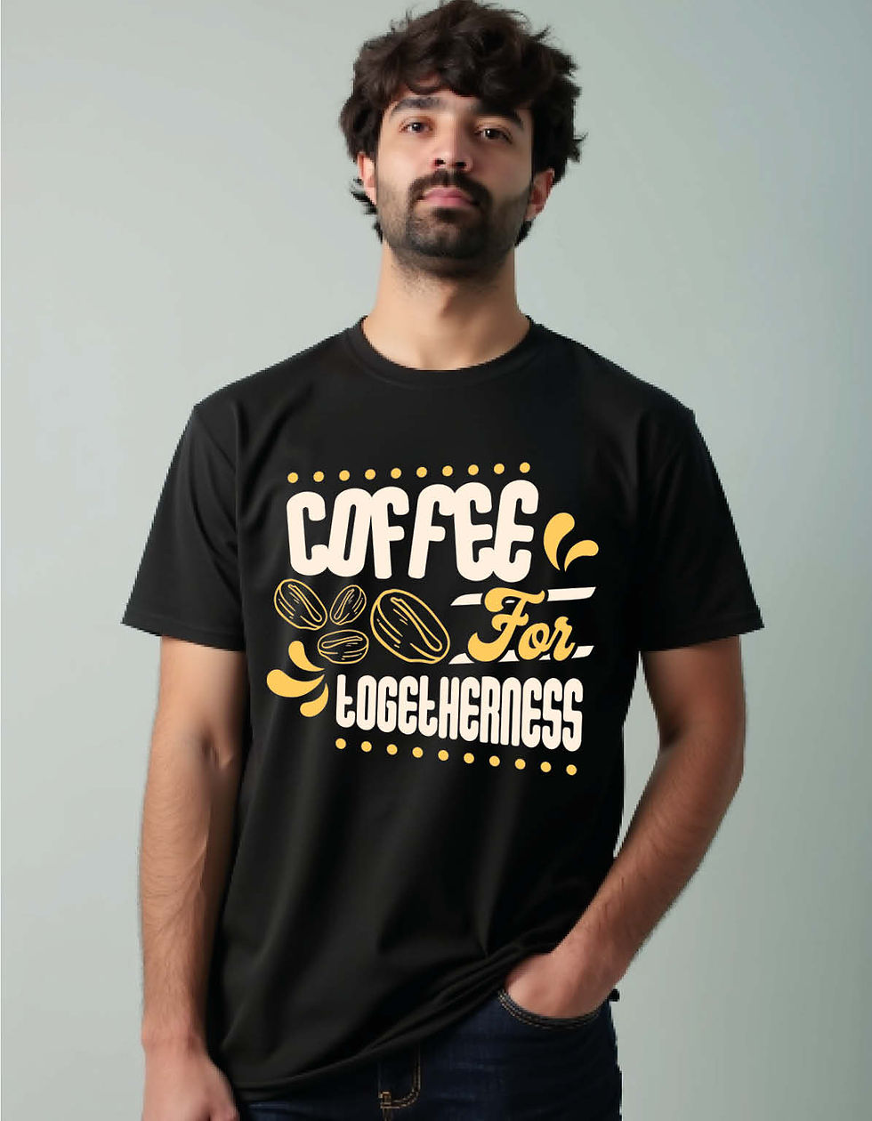 Thumbnail: Coffee For Streess Printed T-Shirt for All Age