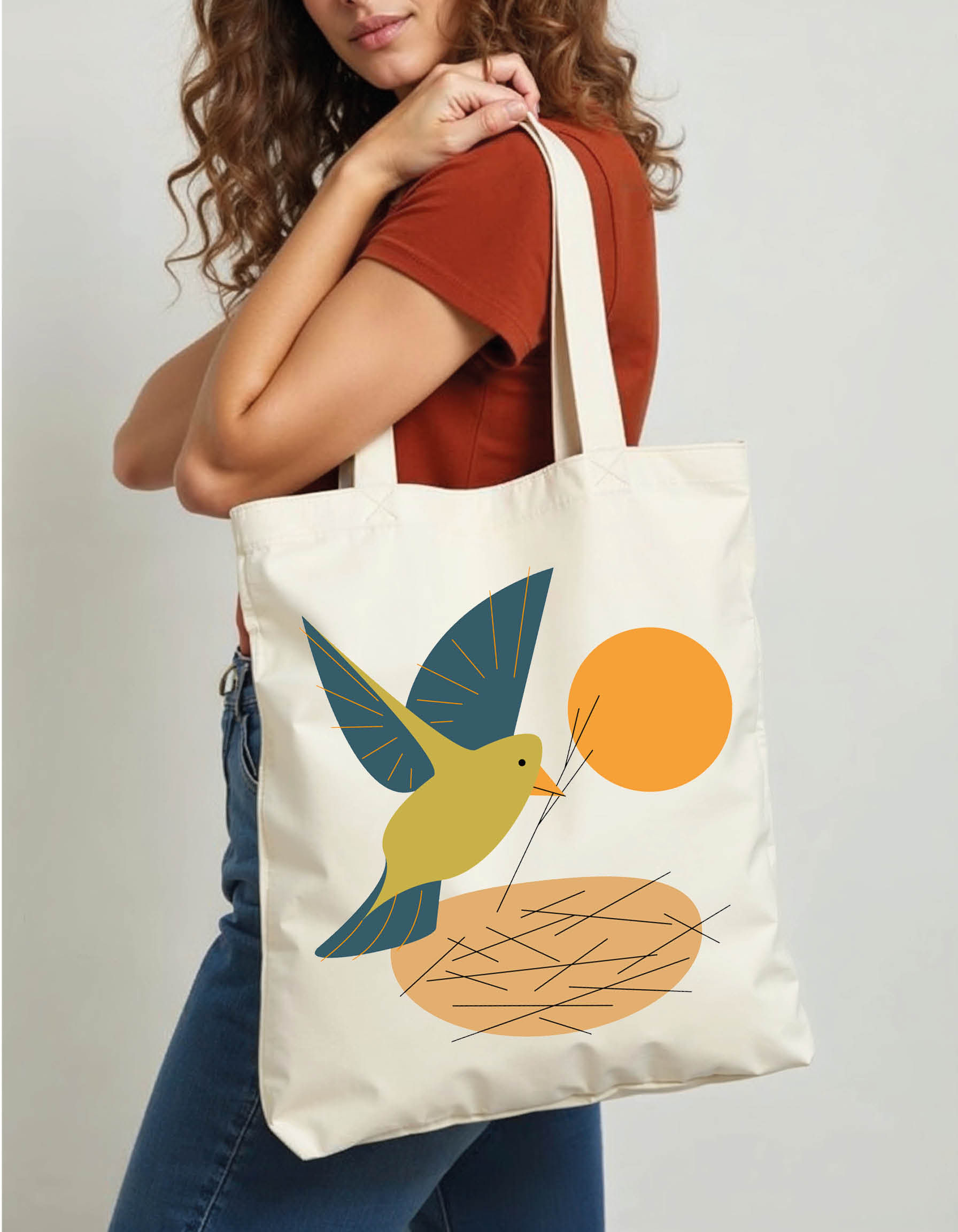 Love Tote Printed Bag – Premium Quality Shopper Eco-Friendly Choice